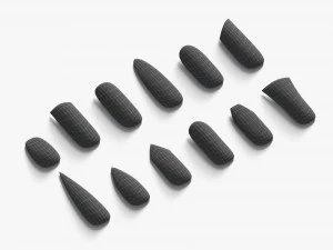 Nails Types Set 3D Model