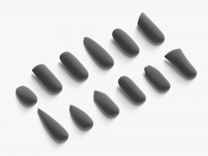 Nails Types Set Model 3D