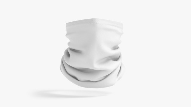 Neck Gaiter 3D Model .c4d .max .obj .3ds .fbx .stl .blend 