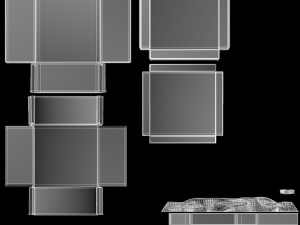 Gift boxes set - 3 box shapes Modello 3D