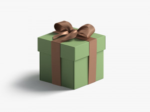 Gift boxes set - 4 box shapes 3D 모델