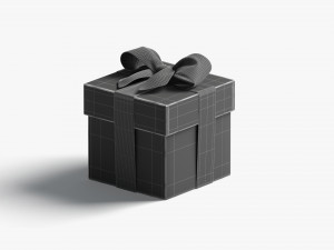 Gift boxes set - 4 box shapes 3D 모델