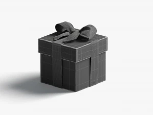 Gift boxes set - 4 box shapes 3D Model