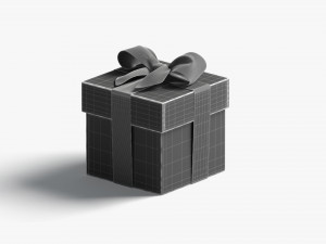 Gift boxes set - 4 box shapes 3D 모델