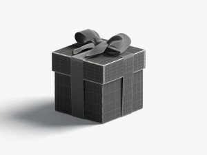 Gift boxes set - 4 box shapes 3D Model