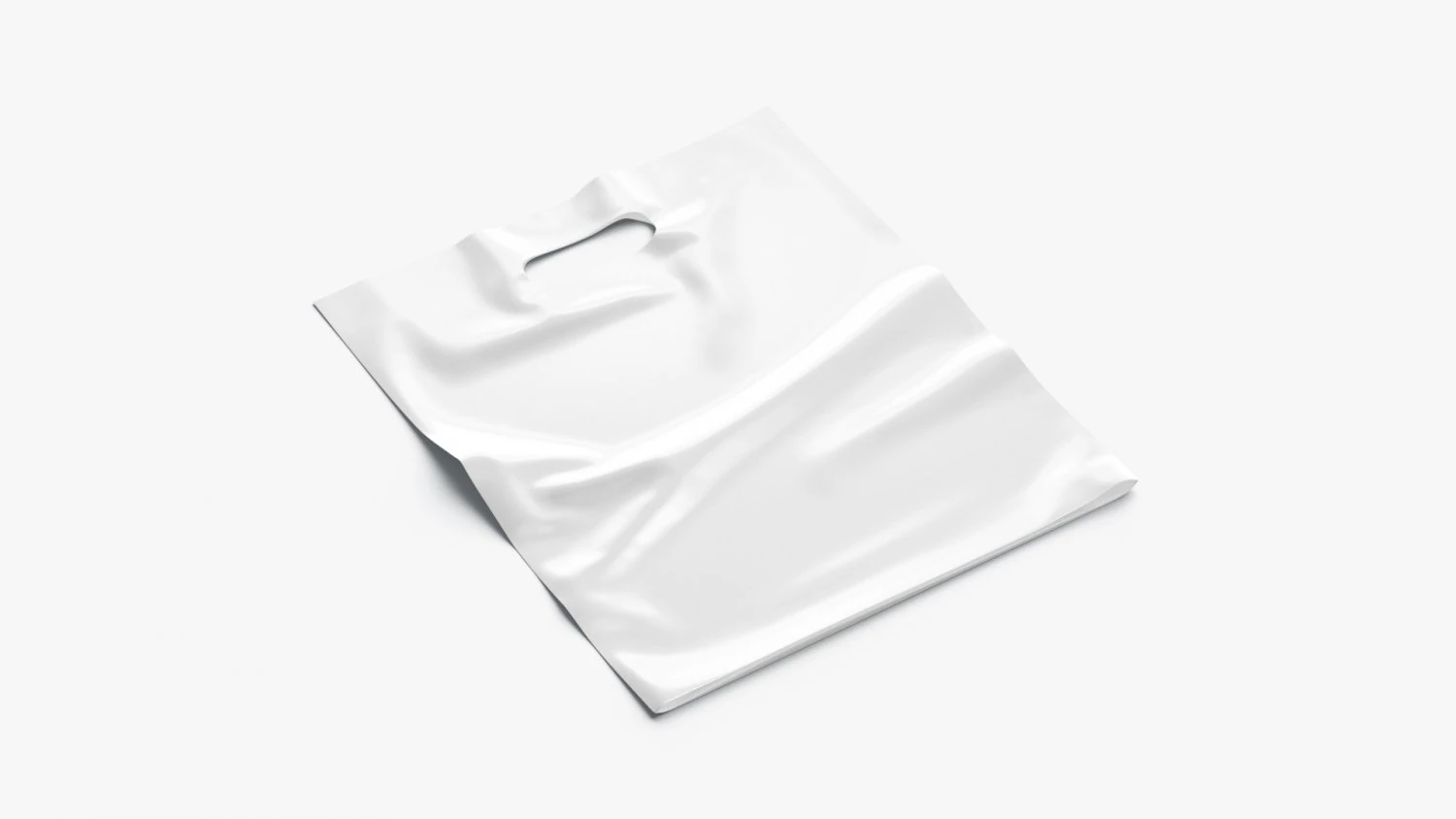 Die-cut plastic bag 3D Model .c4d .max .obj .3ds .fbx .stl .blend 