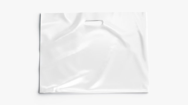 Die-cut plastic bag wide Modelo 3D .c4d .max .obj .3ds .fbx .stl .blend 
