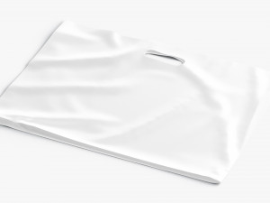 Die-cut plastic bag wide Modelo 3D
