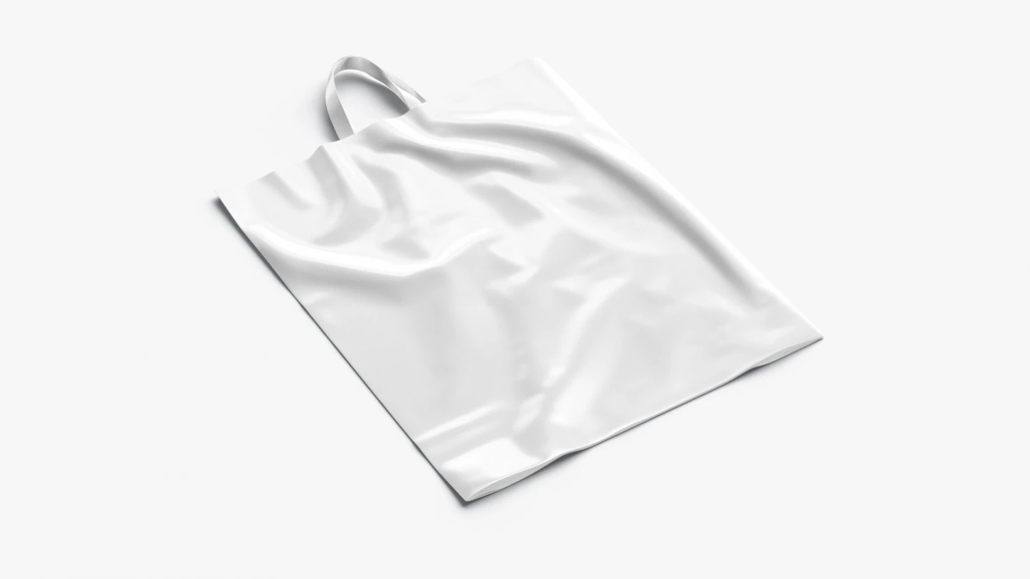 Loop handle plastic bag 3D Model .c4d .max .obj .3ds .fbx .stl .blend 