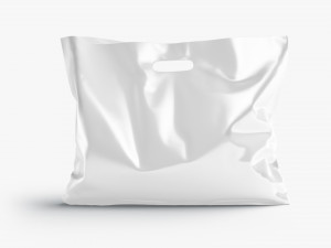 Die-cut plastic bag wide stand Modèle 3D
