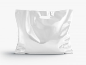 Die-cut plastic bag wide stand Modèle 3D