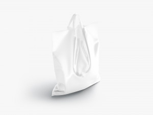 Loop handle plastic bag stand 3D Model