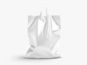 Loop handle plastic bag stand 3D Model