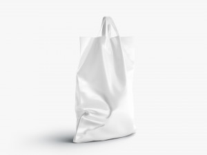 Loop handle plastic bag stand 3D Model