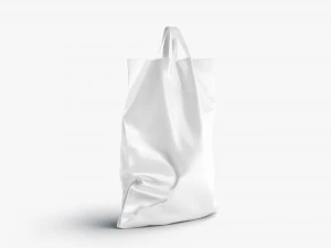 Loop handle plastic bag stand 3D Model