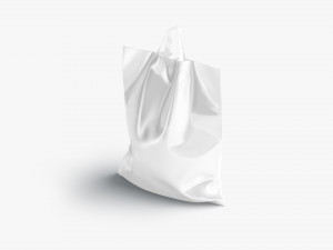 Loop handle plastic bag stand 3D Model