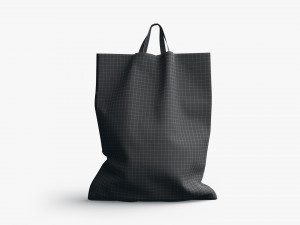Loop handle plastic bag stand 3D Model
