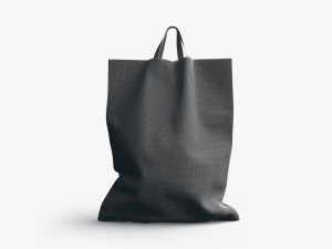 Loop handle plastic bag stand 3D Model