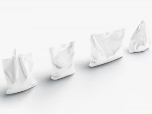 Plastic bag stand set - 4 bag shapes 3D Model
