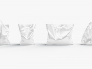 Plastic bag stand set - 4 bag shapes 3D Модель