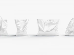 Plastic bag stand set - 4 bag shapes 3D Model