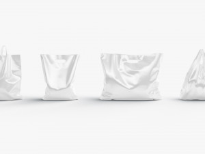 Plastic bag stand set - 4 bag shapes 3D Модель