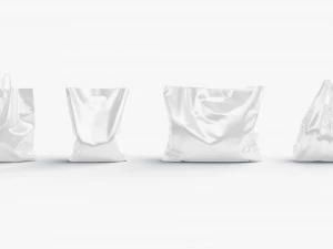 Plastic bag stand set - 4 bag shapes 3D Model
