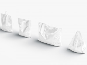 Plastic bag stand set - 4 bag shapes 3D Модель