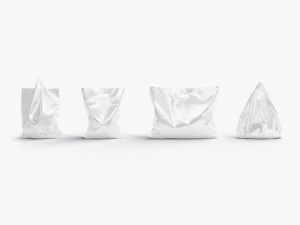 प्लास्टिक बैग स्टैंड सेट - 4 बैग आकार 3D मॉडल