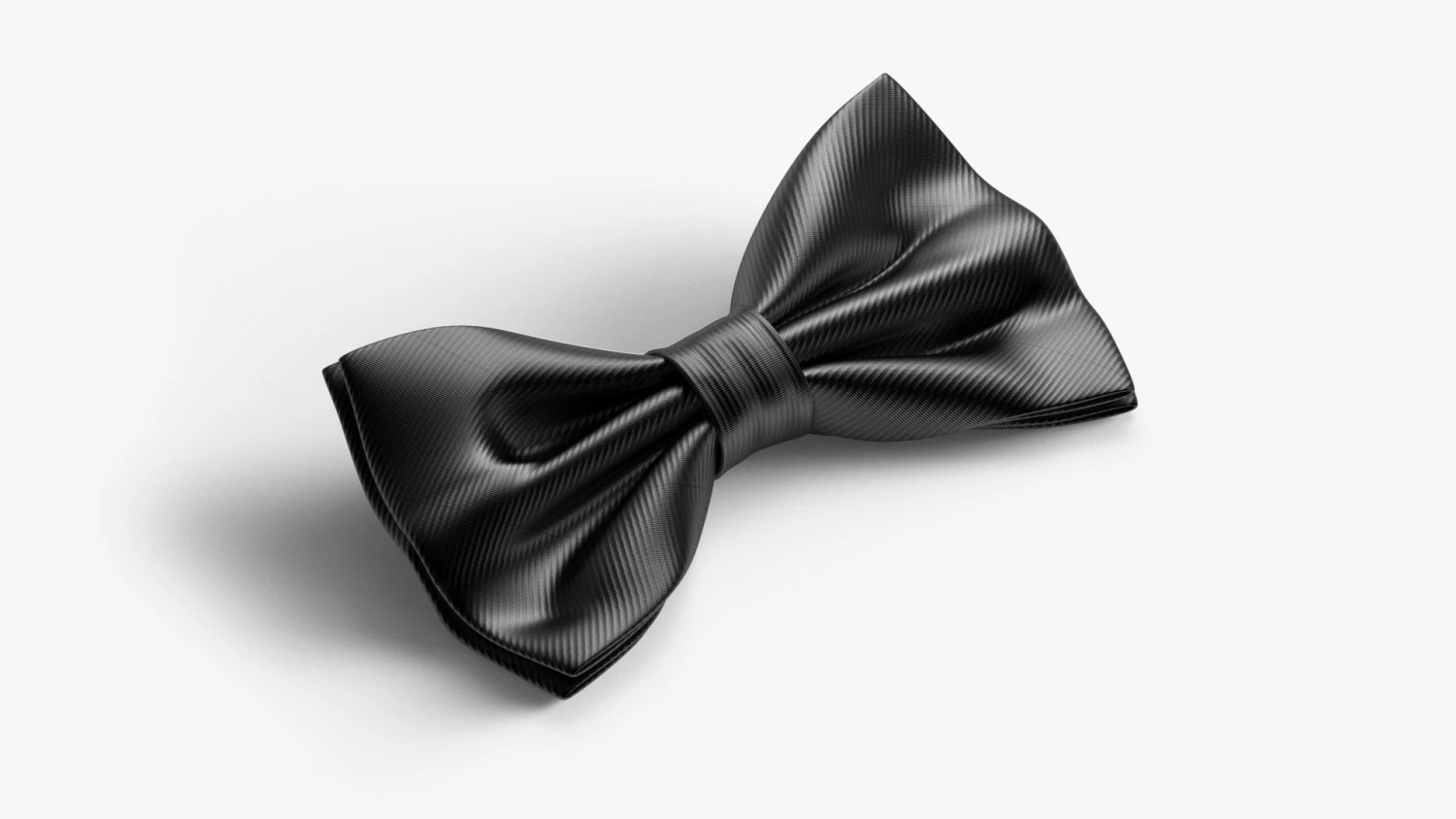 Gravata borboleta preta Modelo 3D .c4d .max .obj .3ds .fbx .stl .blend 