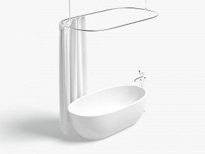 Shower Curtain with Bath Interior Elements 3D मॉडल