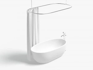 Shower Curtain with Bath Interior Elements 3D Model