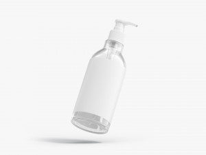 Glass Pump Bottle 3D Model