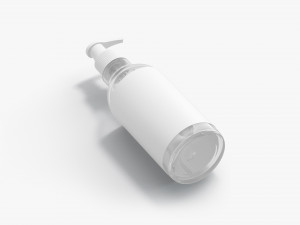 Glass Pump Bottle 3D Model
