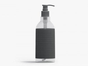 Glass Pump Bottle 3D Model