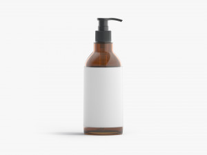 Amber Pump Bottle 3D Модель