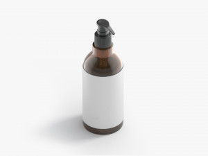 Amber Pump Bottle 3D Модель