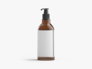 Amber Pump Bottle 3D Модель