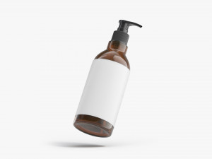 Amber Pump Bottle 3D Модель