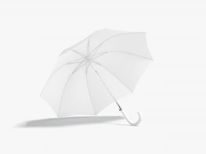 Ombrello Aperto Bianco Modello 3D