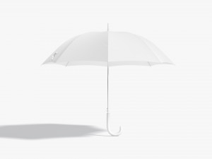 White Opened Umbrella 3Dモデル