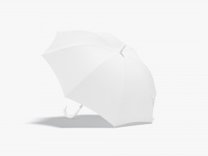 White Opened Umbrella 3Dモデル