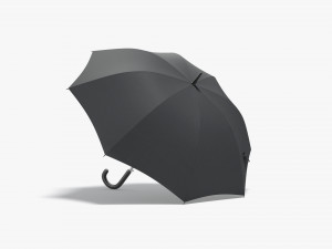 Black Opened Umbrella 3D Models