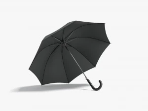 काली खुली छतरी 3D मॉडल