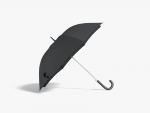 Black Opened Umbrella 3Dモデル