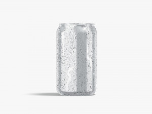 Aluminium Soda Can 330 ml with drops 3D मॉडल