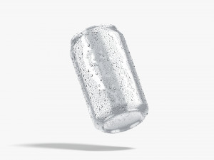 Aluminium Soda Can 330 ml with drops 3D मॉडल