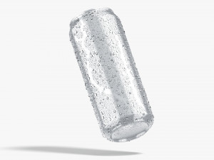 Aluminium Soda Can 500 ml with drops 3D Модель