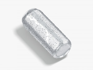 Aluminium Soda Can 500 ml with drops 3D Модель