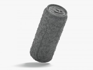 Aluminium Soda Can 500 ml with drops 3D Модель